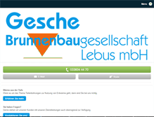 Tablet Screenshot of brunnenbau-lebus.de